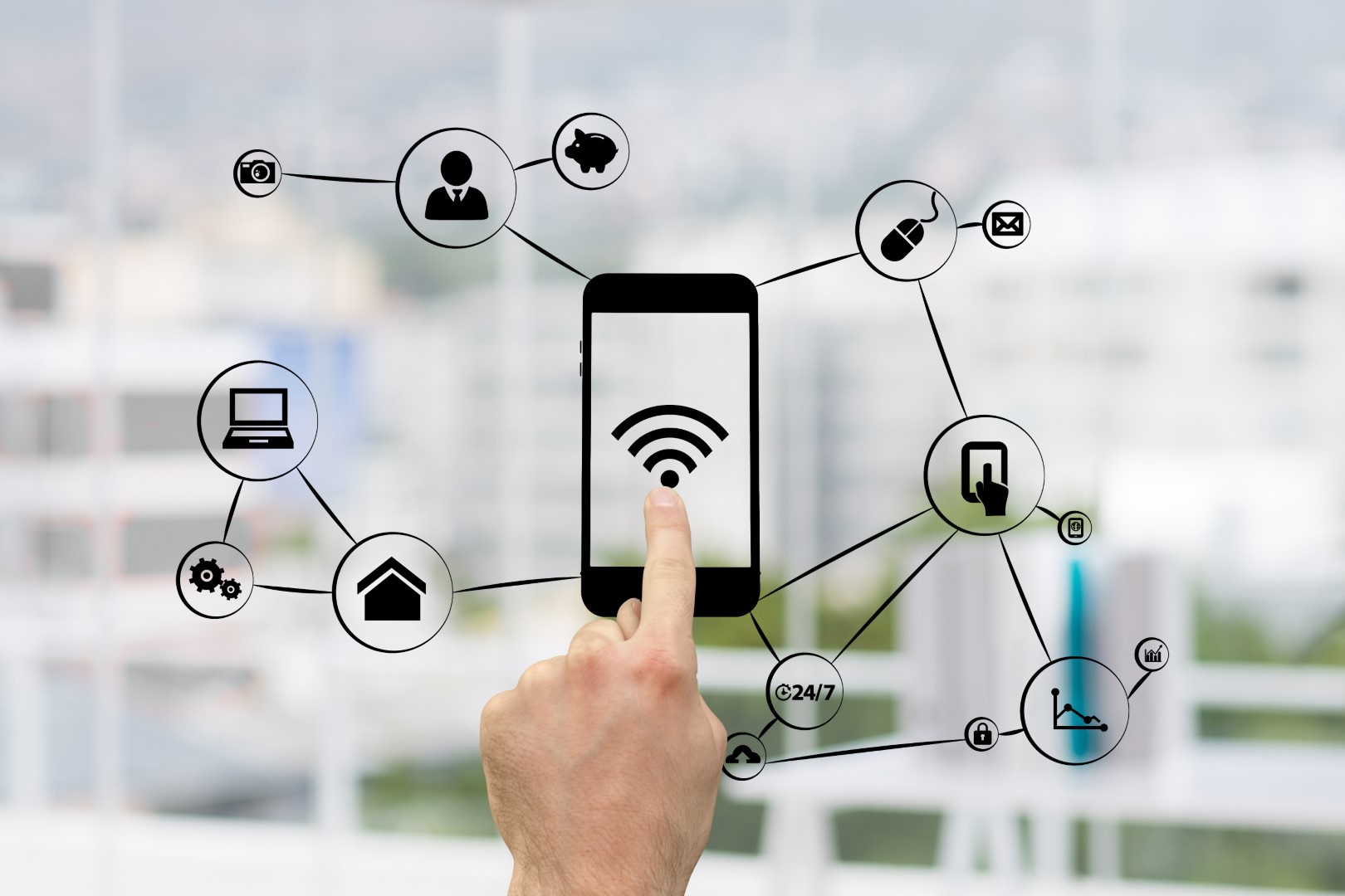 finger-touching-phone-with-wifi